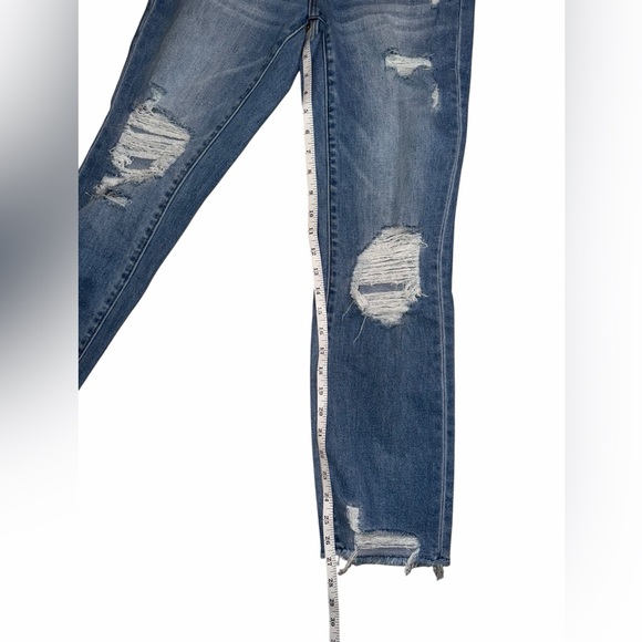 NWOT Flying Monkey Ripped Blue Boyfriend Jeans - Picture 3 of 7
